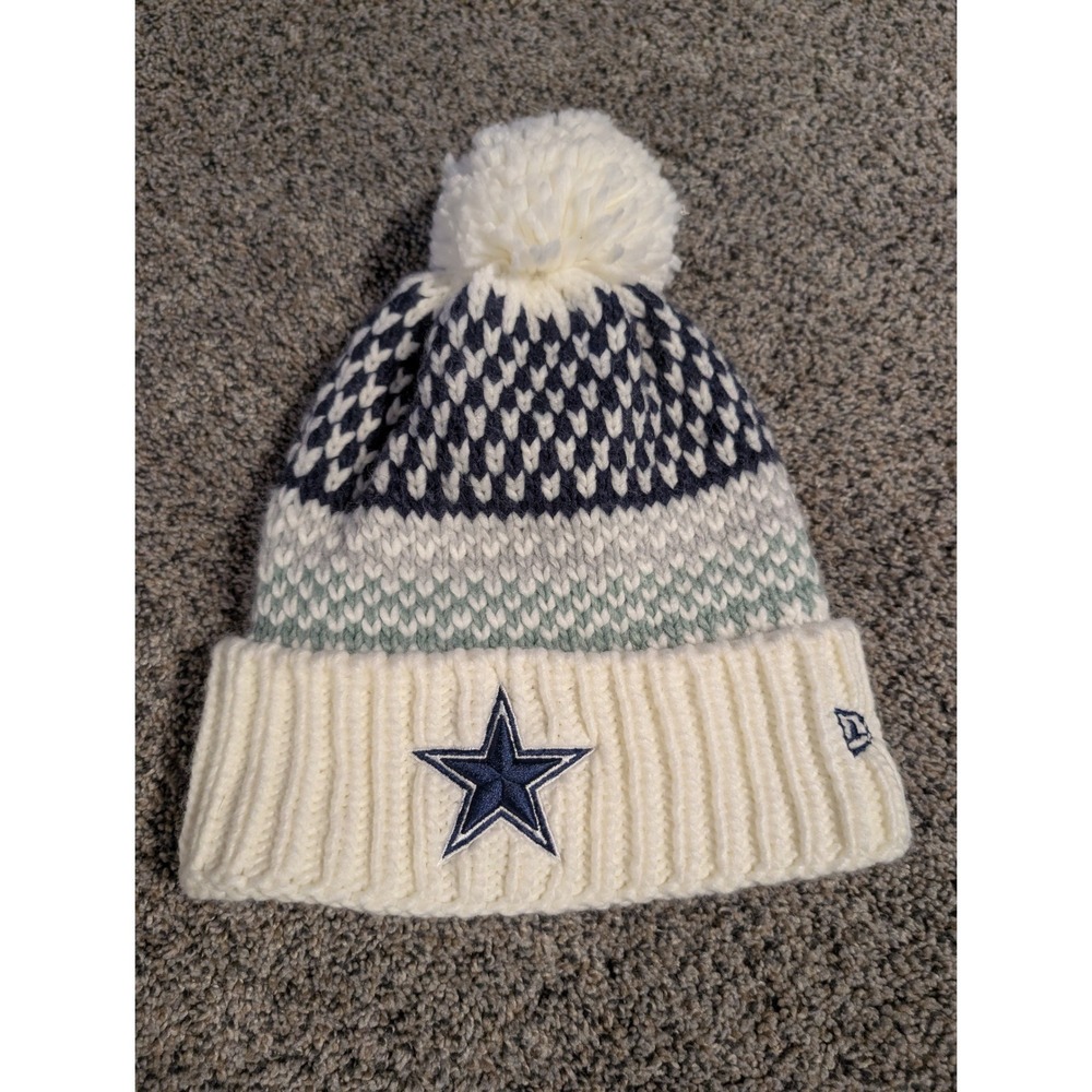 Dallas Cowboys NFL New Era Women's Knit‎ Beanie Pom Hat